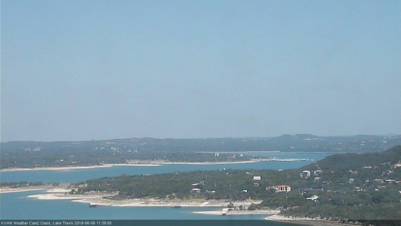 Lake Travis webcam, June 6, 2018 10:40 AM CT
