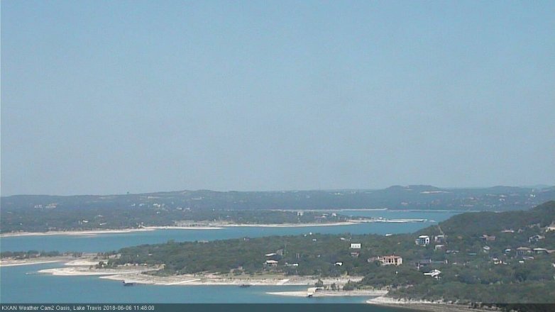 Lake Travis webcam, June 6, 2018 10:50 AM CT