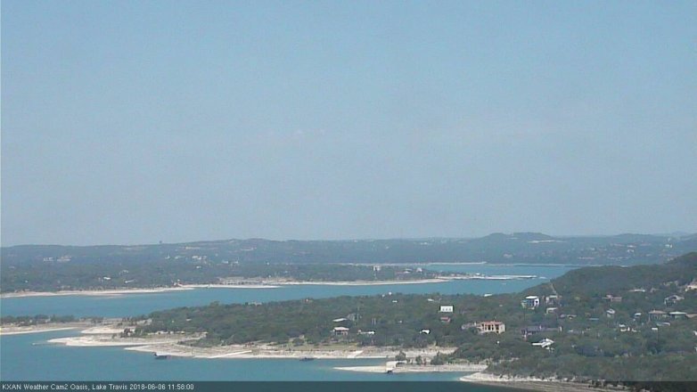 Lake Travis webcam, June 6, 2018 11:00 AM CT