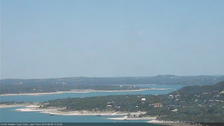 Lake Travis webcam, June 6, 2018 11:35 AM CT