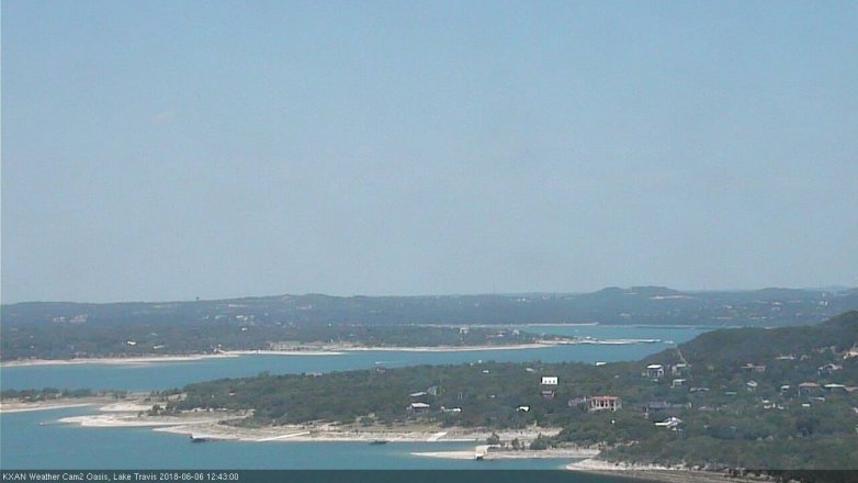 Lake Travis webcam, June 6, 2018 11:45 AM CT