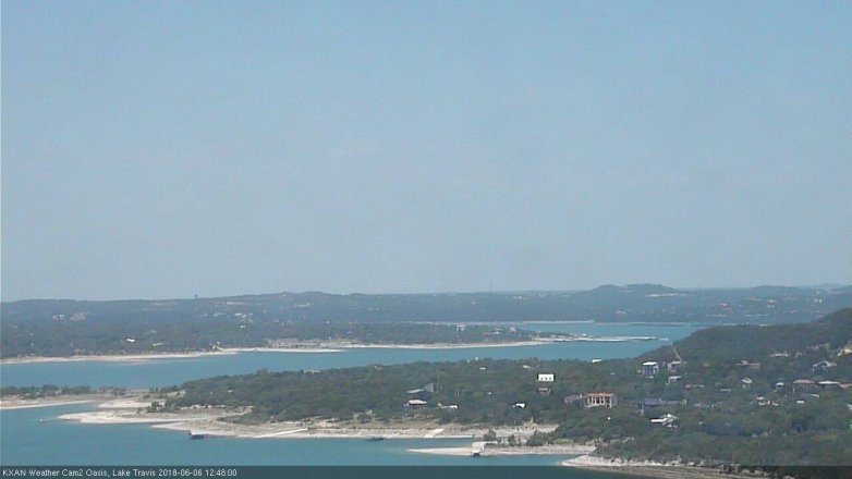 Lake Travis webcam, June 6, 2018 11:50 AM CT