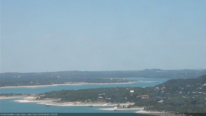 Lake Travis webcam, June 6, 2018 11:55 AM CT