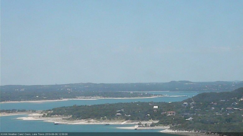 Lake Travis webcam, June 6, 2018 12:00 PM CT
