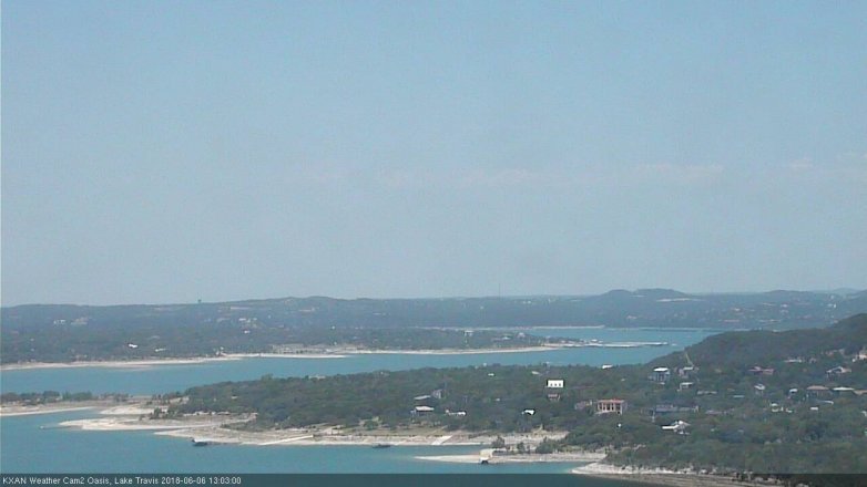 Lake Travis webcam, June 6, 2018 12:05 PM CT