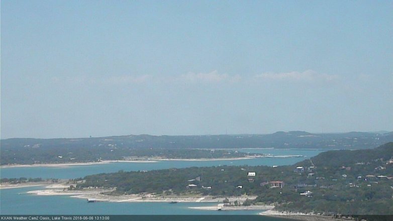 Lake Travis webcam, June 6, 2018 12:15 PM CT