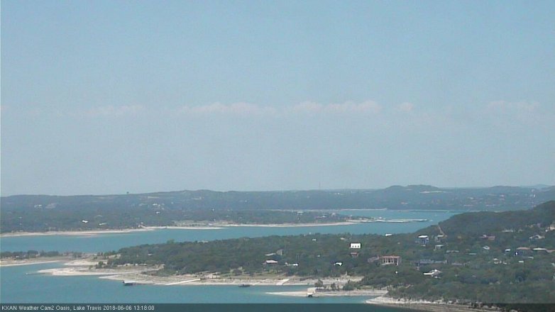 Lake Travis webcam, June 6, 2018 12:20 PM CT