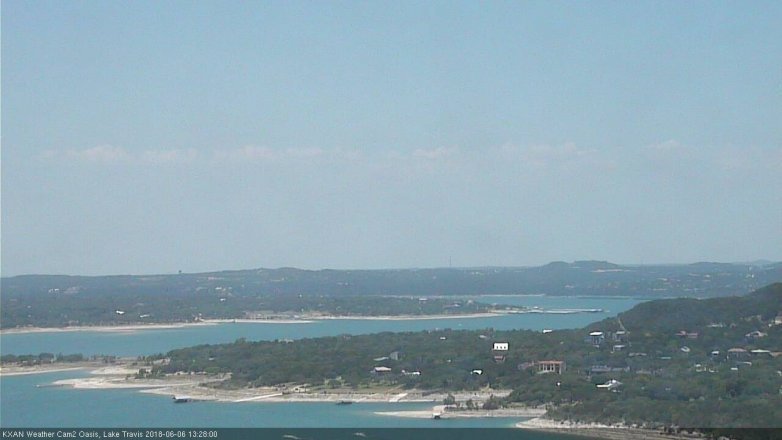 Lake Travis webcam, June 6, 2018 12:30 PM CT