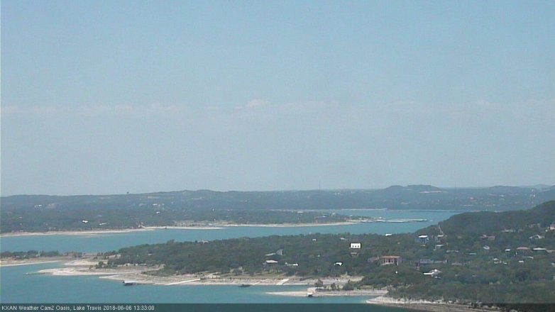 Lake Travis webcam, June 6, 2018 12:35 PM CT