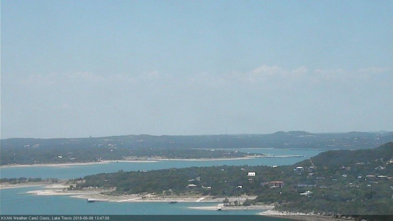 Lake Travis webcam, June 6, 2018 12:50 PM CT