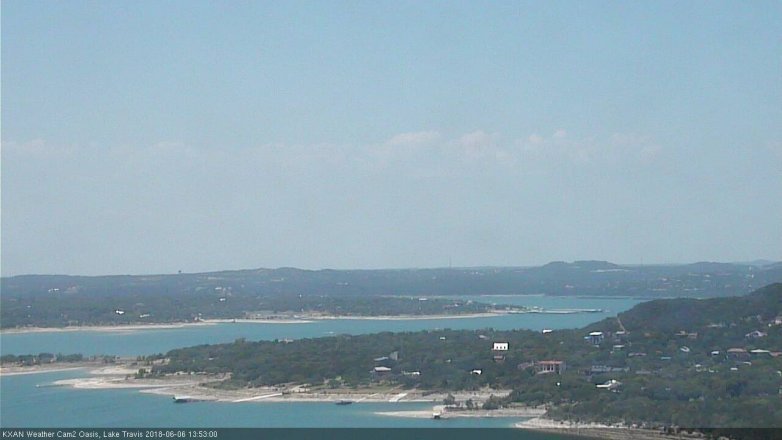 Lake Travis webcam, June 6, 2018 12:55 PM CT