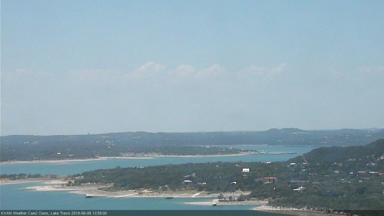 Lake Travis webcam, June 6, 2018 1:00 PM CT