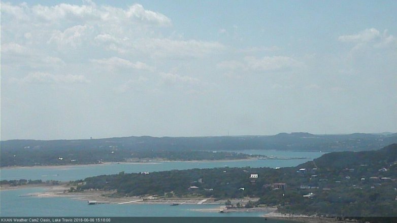 Lake Travis webcam, June 6, 2018 2:20 PM CT