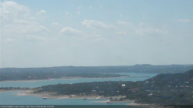 Lake Travis webcam, June 6, 2018 2:25 PM CT
