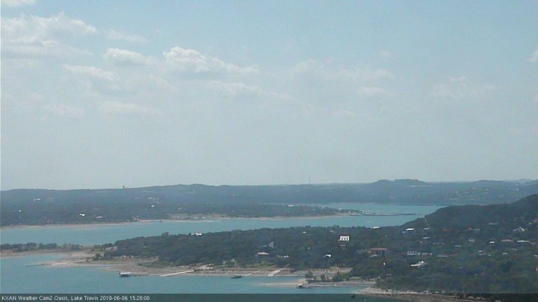 Lake Travis webcam, June 6, 2018 2:30 PM CT