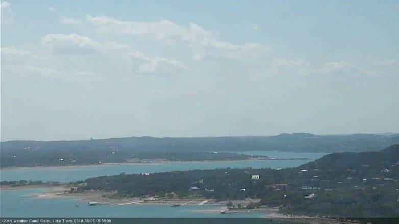 Lake Travis webcam, June 6, 2018 2:40 PM CT