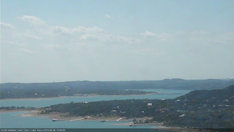 Lake Travis webcam, June 6, 2018 2:50 PM CT