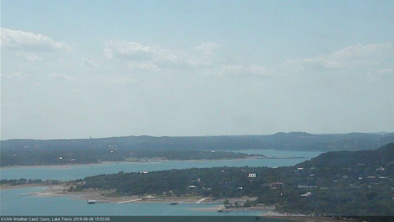 Lake Travis webcam, June 6, 2018 2:55 PM CT