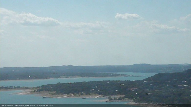 Lake Travis webcam, June 6, 2018 3:00 PM CT