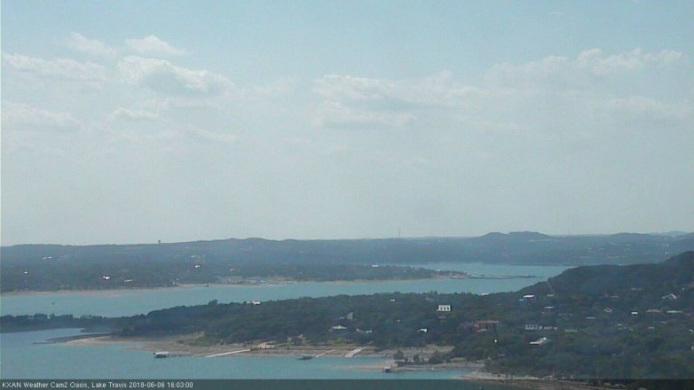 Lake Travis webcam, June 6, 2018 3:05 PM CT