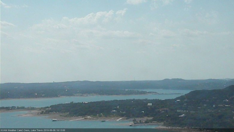 Lake Travis webcam, June 6, 2018 3:15 PM CT