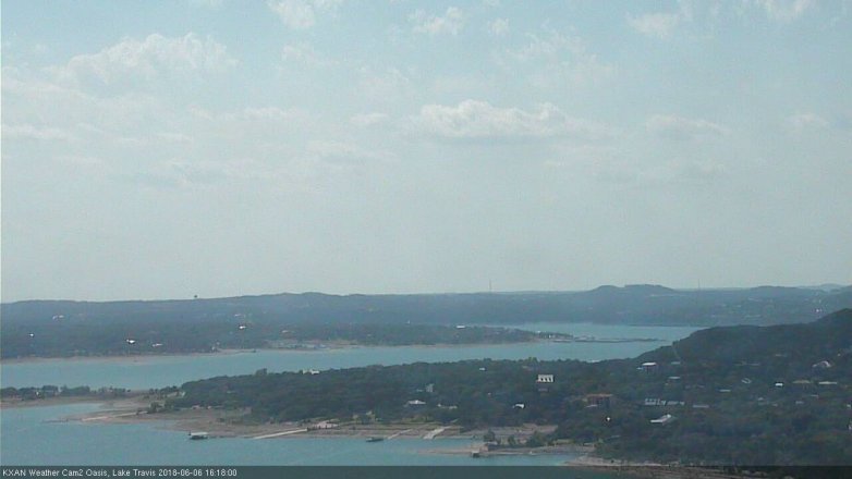 Lake Travis webcam, June 6, 2018 3:20 PM CT