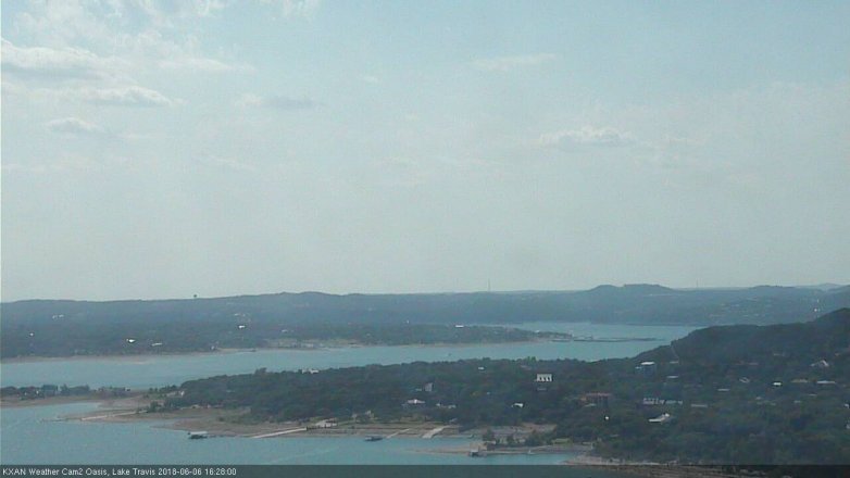 Lake Travis webcam, June 6, 2018 3:30 PM CT