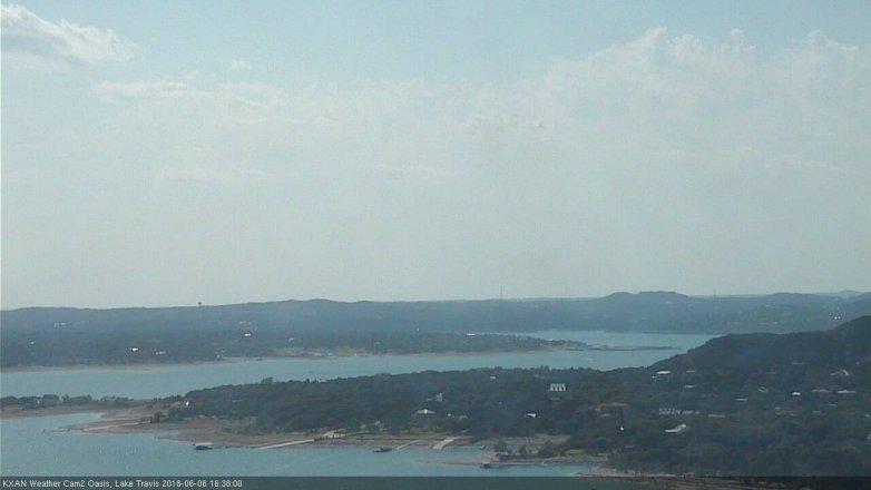Lake Travis webcam, June 6, 2018 3:40 PM CT