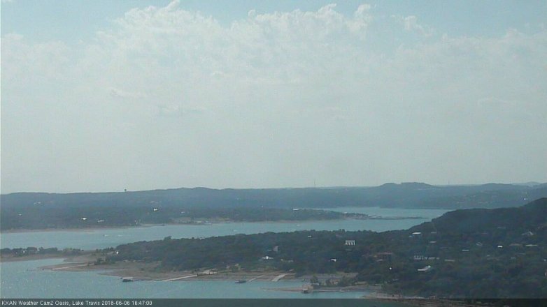 Lake Travis webcam, June 6, 2018 3:50 PM CT
