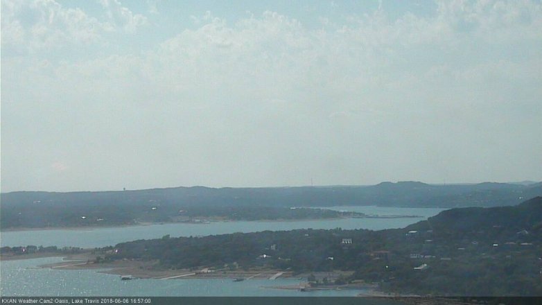 Lake Travis webcam, June 6, 2018 4:00 PM CT