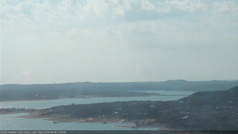 Lake Travis webcam, June 6, 2018 4:10 PM CT