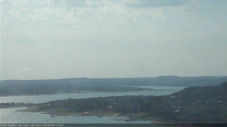 Lake Travis webcam, June 6, 2018 4:30 PM CT