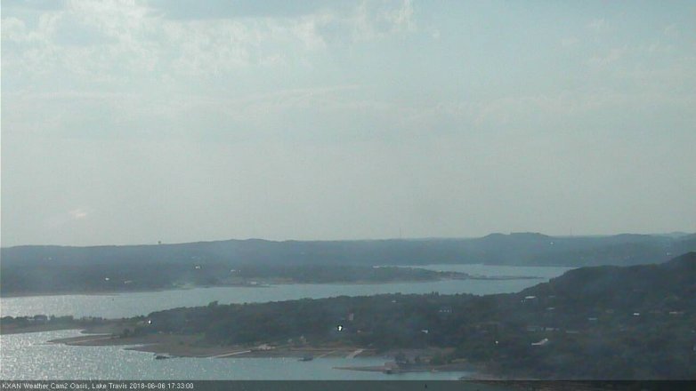 Lake Travis webcam, June 6, 2018 4:35 PM CT