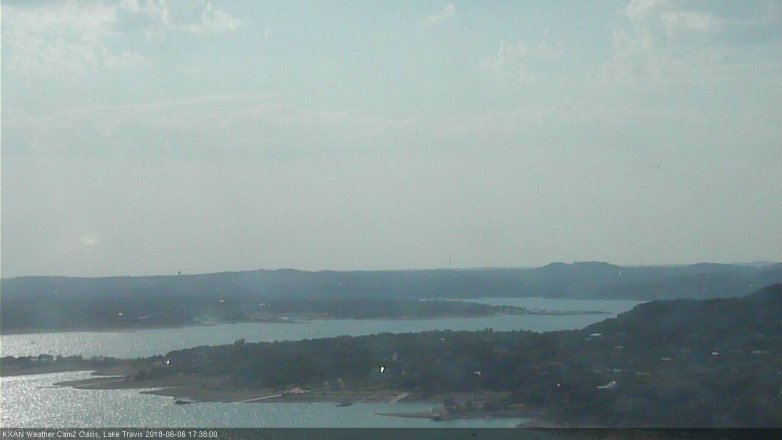 Lake Travis webcam, June 6, 2018 4:40 PM CT