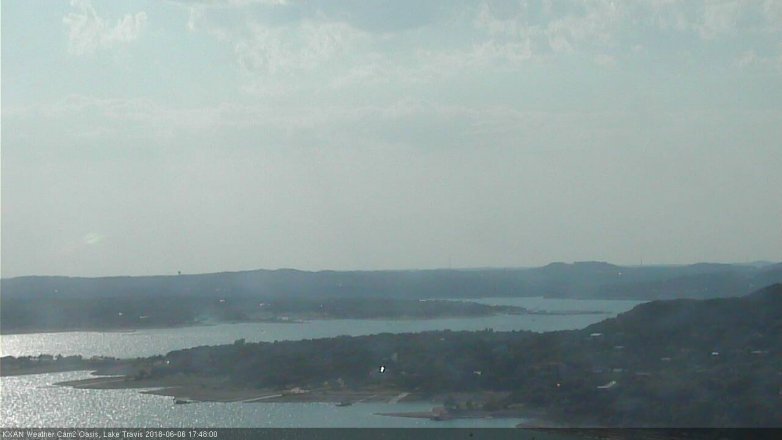 Lake Travis webcam, June 6, 2018 4:50 PM CT