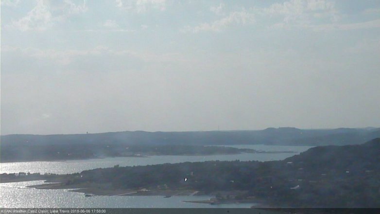 Lake Travis webcam, June 6, 2018 5:00 PM CT