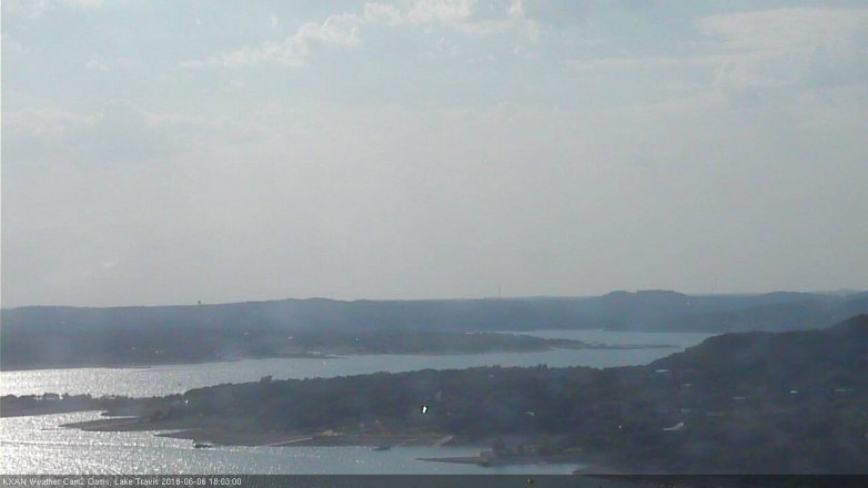 Lake Travis webcam, June 6, 2018 5:05 PM CT