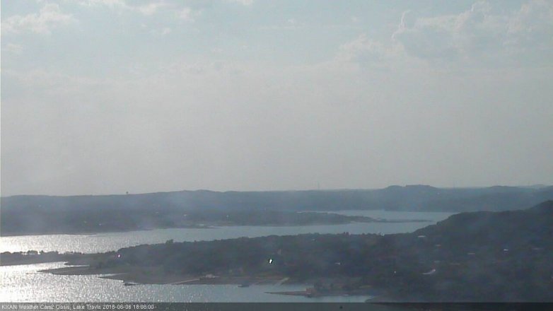 Lake Travis webcam, June 6, 2018 5:10 PM CT