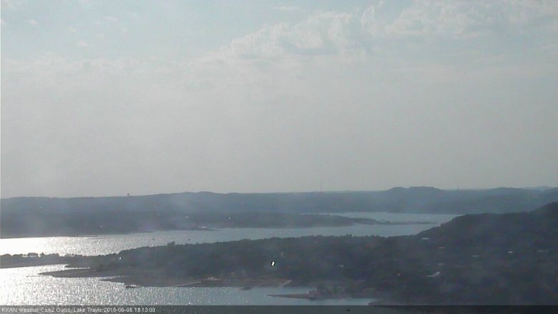 Lake Travis webcam, June 6, 2018 5:15 PM CT