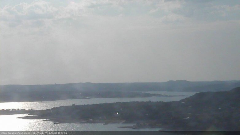 Lake Travis webcam, June 6, 2018 5:25 PM CT