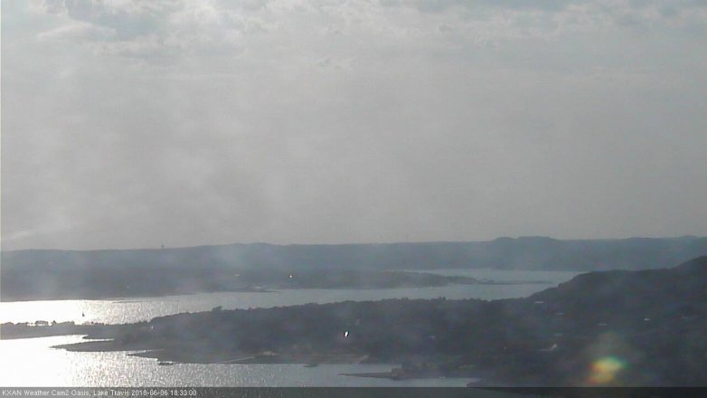 Lake Travis webcam, June 6, 2018 5:35 PM CT
