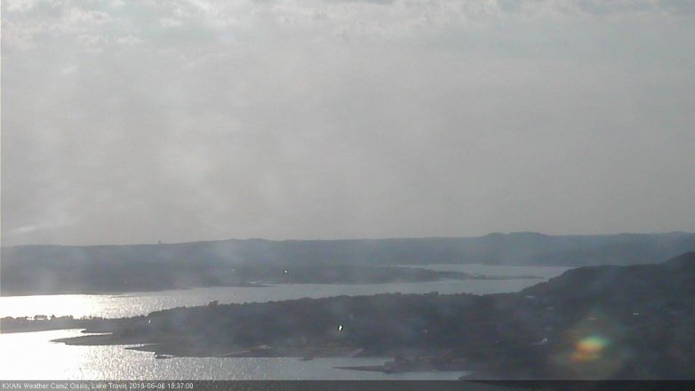 Lake Travis webcam, June 6, 2018 5:40 PM CT