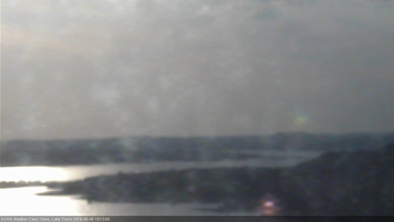 Lake Travis webcam, June 6, 2018 6:15 PM CT