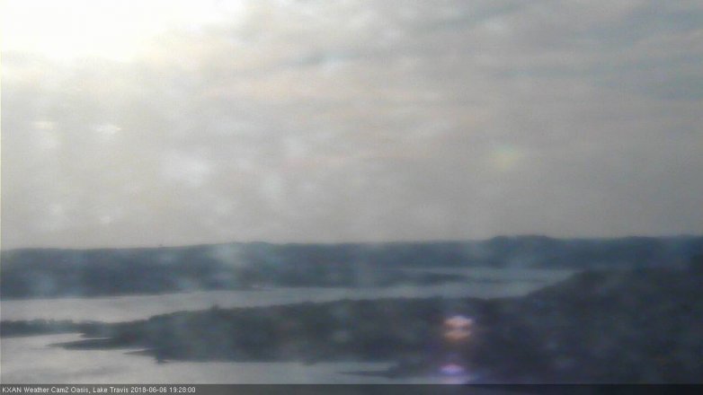 Lake Travis webcam, June 6, 2018 6:30 PM CT