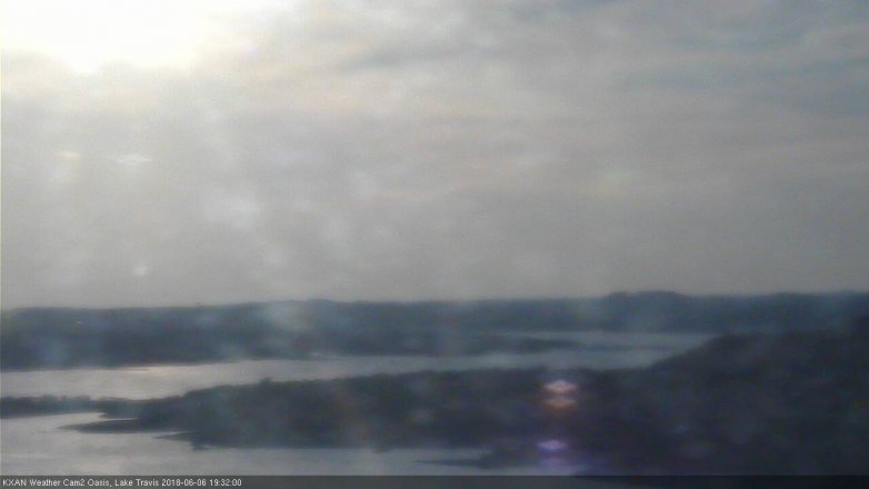 Lake Travis webcam, June 6, 2018 6:35 PM CT