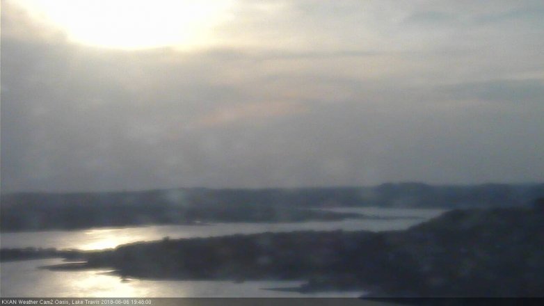 Lake Travis webcam, June 6, 2018 6:50 PM CT