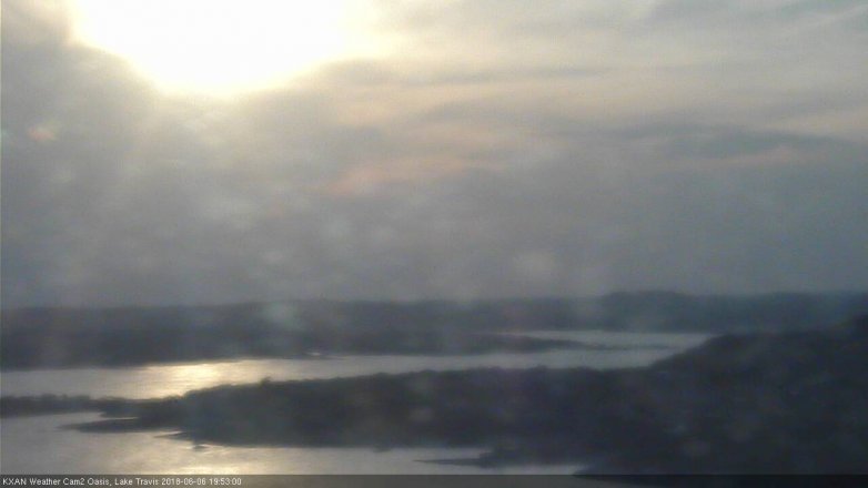 Lake Travis webcam, June 6, 2018 6:55 PM CT