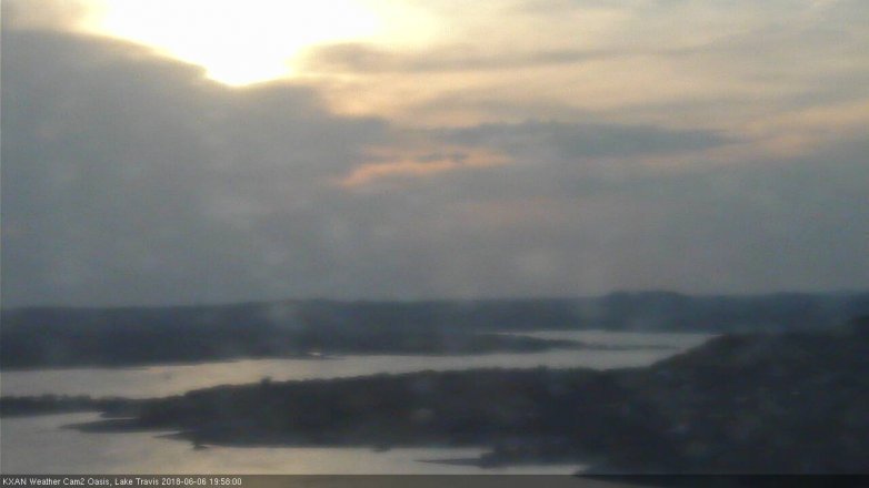 Lake Travis webcam, June 6, 2018 7:00 PM CT