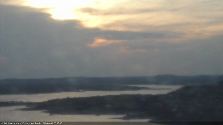 Lake Travis webcam, June 6, 2018 7:05 PM CT