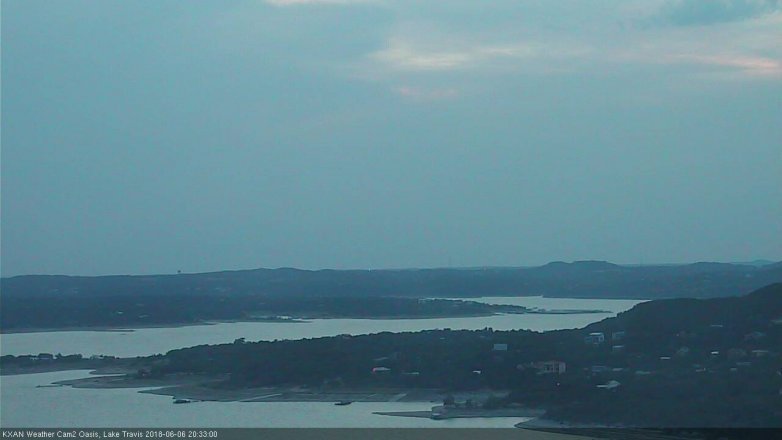 Lake Travis webcam, June 6, 2018 7:35 PM CT